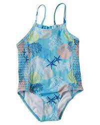 Seafolly Girls Sea Dive Shirred One Piece