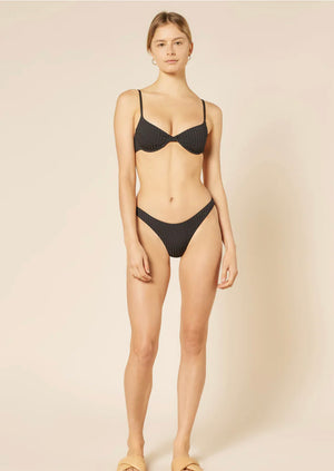 Nude Swim Bralette Bikini Top Black