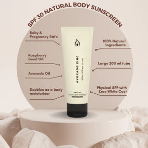 Avocado Zinc - Natural Body Sunscreen 200ml