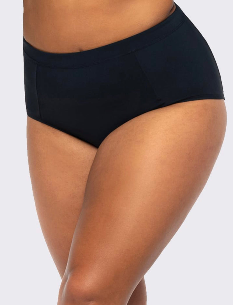 LaSculpté Women’s Chlorine Resistant Bikini Bottom – Black
