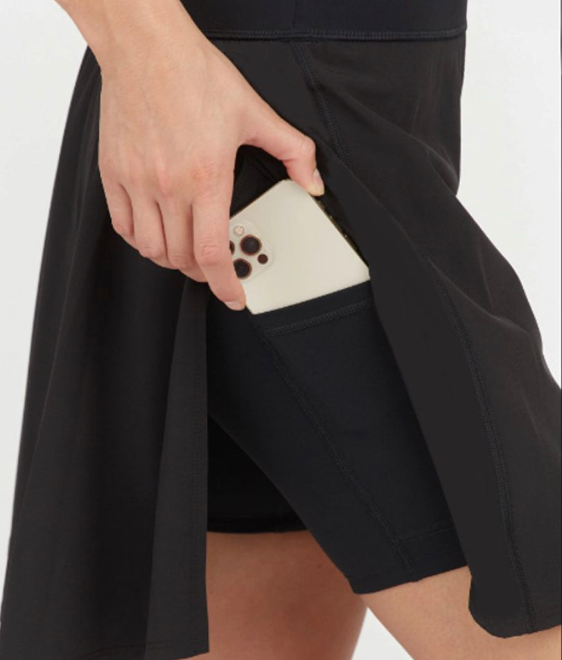 LaSculpté Shaping 2-in-1 Skort With Phone Pocket