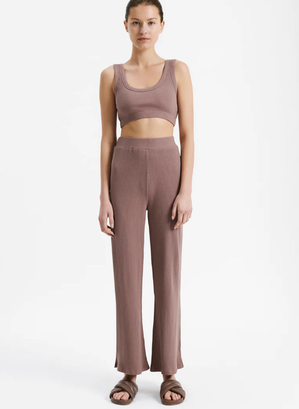 Nude Lucy Lounge Rib Culotte - Soot