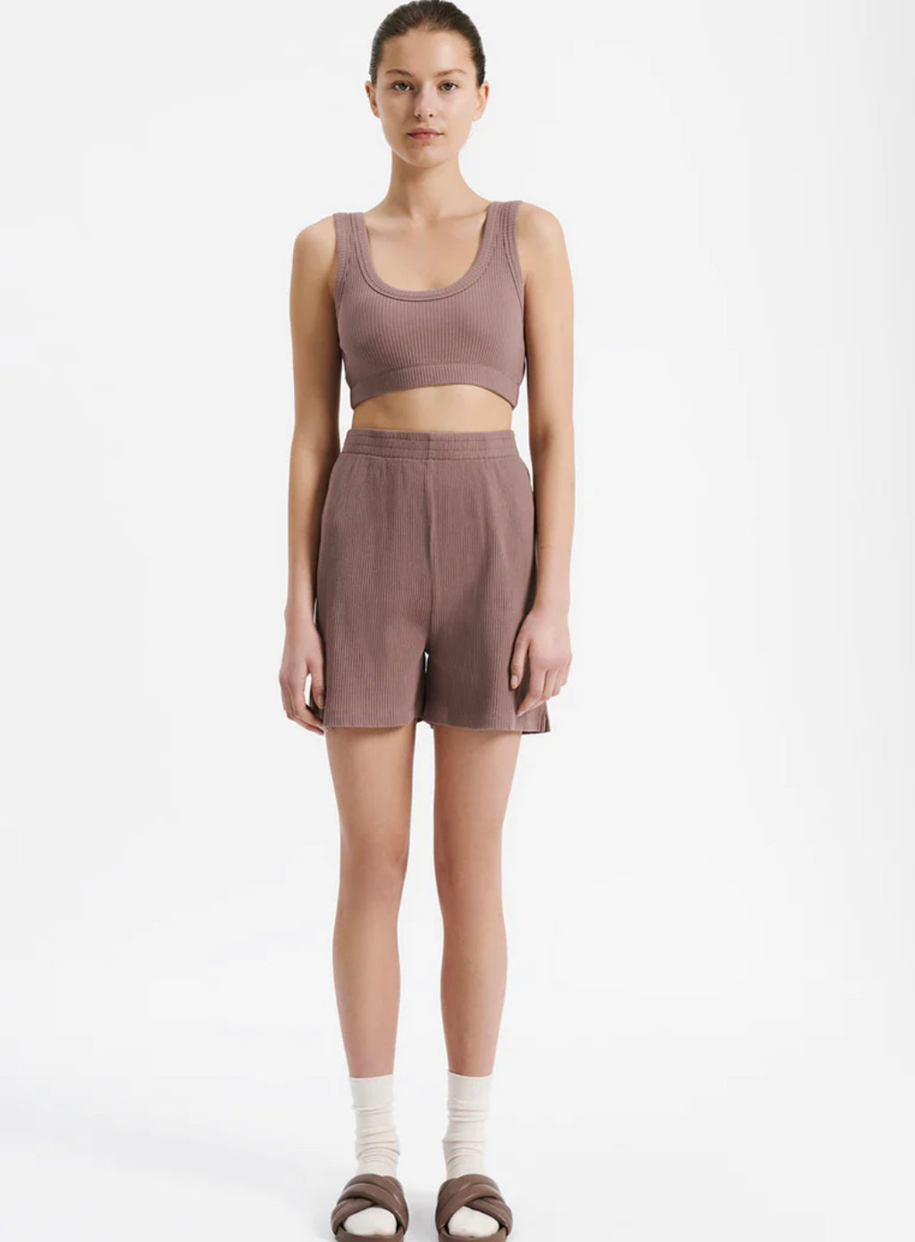 Nude Lucy Nude Ribbed Lounge Lounge Short Soot